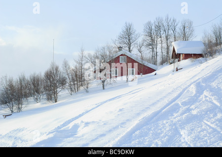 Stadt und Ski Resort Geilo, Norwegen Stockfoto