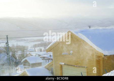 Stadt und Ski Resort Geilo, Norwegen Stockfoto
