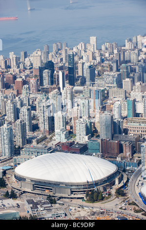 Luftaufnahme des BC Place Stadion Vancouver British Columbia Kanada Stockfoto