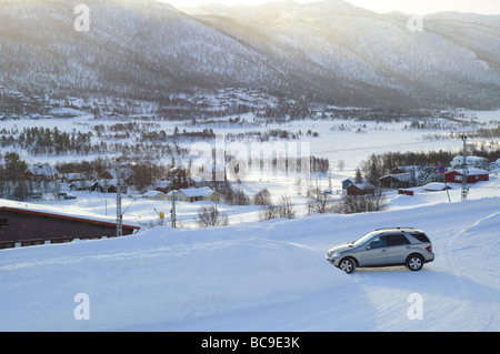 Stadt und Ski Resort Geilo, Norwegen Stockfoto