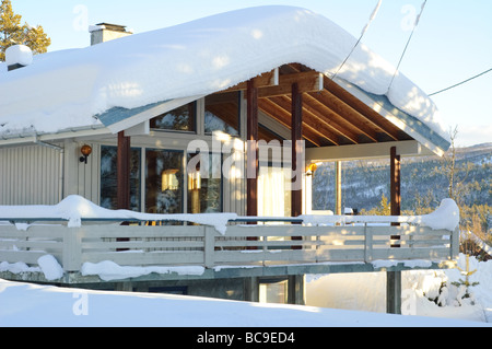 Stadt und Ski Resort Geilo, Norwegen Stockfoto