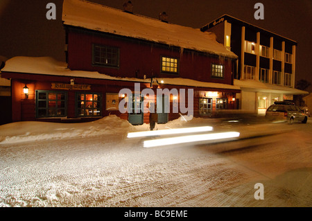 Stadt und Ski Resort Geilo, Norwegen Stockfoto