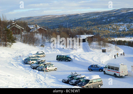 Stadt und Ski Resort Geilo, Norwegen Stockfoto