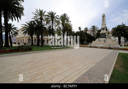 Denkmal für die Helden von Santiago de Cuba und Cavite Cartagena Spanien Stockfoto