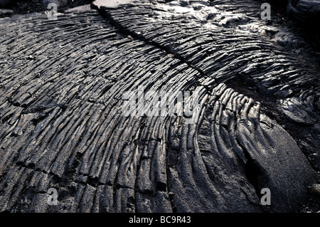 Basalt Lava Flow, Hawaiʻi-Volcanoes-Nationalpark, Hawaii, USA. Stockfoto