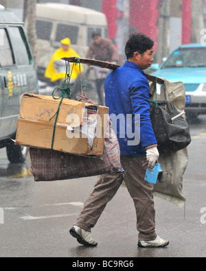 Chinesischen Fluggesellschaft in Shanghai Straße Stockfoto