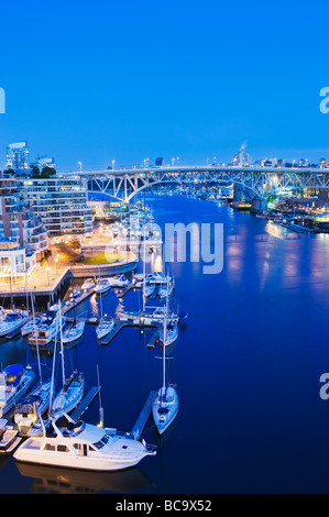 False Creek Hafen Vancouver British Columbia Kanada Stockfoto