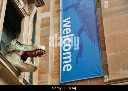 Eingang zum Australian Museum, Sydney NSW Australia Stockfoto
