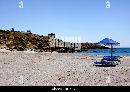 FRANGOKASTELLO BEACH AUF DER GRIECHISCHEN INSEL KRETA. Stockfoto