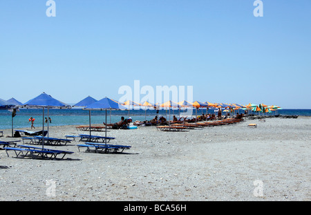 FRANGOKASTELLO BEACH AUF DER GRIECHISCHEN INSEL KRETA. Stockfoto