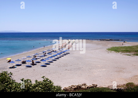 FRANGOKASTELLO BEACH AUF DER GRIECHISCHEN INSEL KRETA. Stockfoto