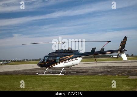 Sightseeing-Hubschrauber am Niagara Bezirk Flughafen Ontario Kanada Stockfoto