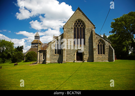 St Mary's Kirche und freistehende Glockenturm, Pembridge Dorf in der Nähe von Leominster, Herefordshire, England, UK Stockfoto