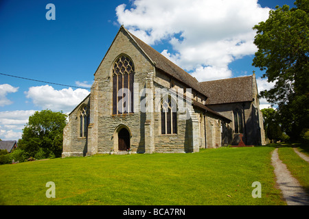 Str. Marys Kirche, Pembridge Dorf in der Nähe von Leominster, Herefordshire, England, UK Stockfoto