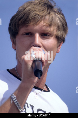 BBC Radio 1 hat eine Roadshow Plymouth Hacke losgelassen. Richie Wermerling. August 1995 Stockfoto