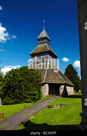 Str. Marys Kirche getrennt Belfy, Pembridge Dorf in der Nähe von Leominster, Herefordshire, England, UK Stockfoto