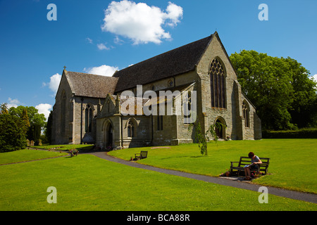 Str. Marys Kirche, Pembridge Dorf in der Nähe von Leominster, Herefordshire, England, UK Stockfoto