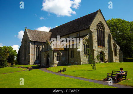 Str. Marys Kirche, Pembridge Dorf in der Nähe von Leominster, Herefordshire, England, UK Stockfoto