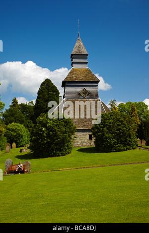Str. Marys Kirche getrennt Belfy, Pembridge Dorf in der Nähe von Leominster, Herefordshire, England, UK Stockfoto