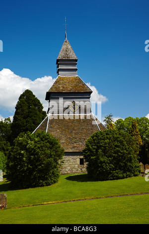 Str. Marys Kirche getrennt Belfy, Pembridge Dorf in der Nähe von Leominster, Herefordshire, England, UK Stockfoto