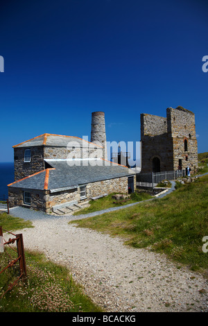 Bleibt der Levante Tin Mine in der Nähe von Pendeen, Cornwall, England, UK Stockfoto