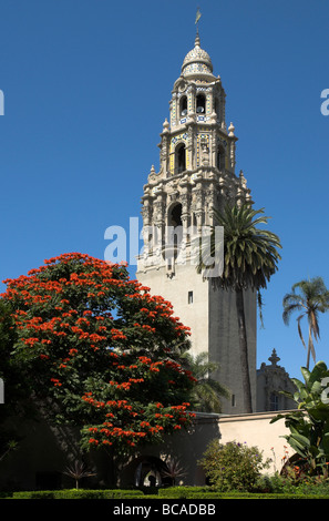 Die California Tower im Balboa Park, San Diego, Kalifornien, USA Stockfoto