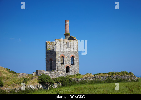 Bleibt der Levante Tin Mine in der Nähe von Pendeen, Cornwall, England, UK Stockfoto
