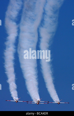 4 israelische Luftwaffe Fouga Magister CM 170 im Kunstflug display Stockfoto