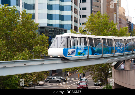 Einschienenbahn nach Darling Harbour Sydney NSW Australia Stockfoto