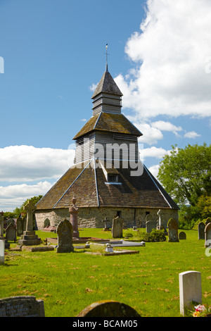 Str. Marys Kirche getrennt Belfy, Pembridge Dorf in der Nähe von Leominster, Herefordshire, England, UK Stockfoto