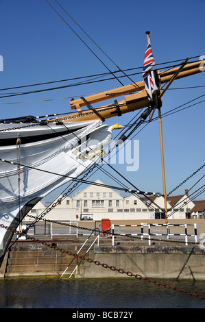 HMS Gannet, Chatham Historic Dockyard, Chatham, Kent, England, Vereinigtes Königreich Stockfoto