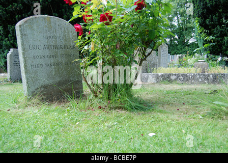 Orwells Grab im Dorf Sutton Courtenay Abingdon in Oxfordshire Stockfoto