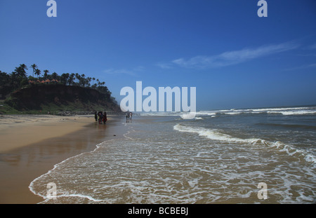 Varkala Beach Kerala Indien Stockfoto