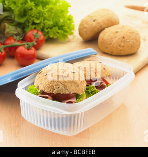 Gesunden Lunchpaket. Stockfoto