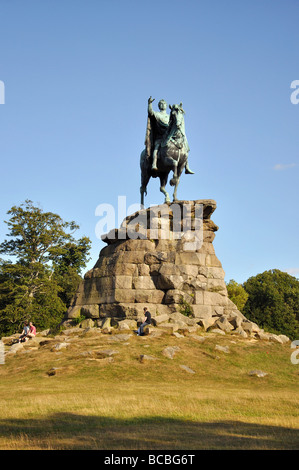 Die "Kupfer-Pferd" Statue von König George III, langen Spaziergang, Windsor Great Park, Windsor, Berkshire, England, Vereinigtes Königreich Stockfoto