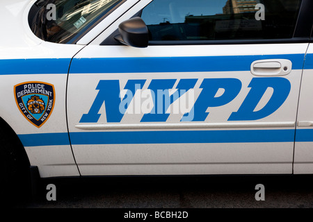 NYPD Polizeiauto in New York City Stockfoto