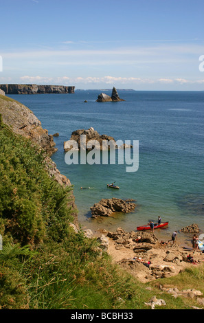 In der Nähe von breiten Oase im Süden Wales Pembrokeshire Nationalpark UK Stockfoto