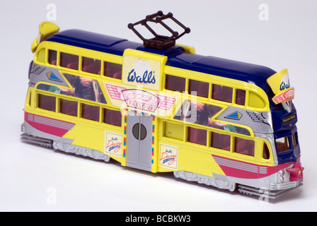 Modell "Wände-Eis" Blackpool Straßenbahn. Stockfoto