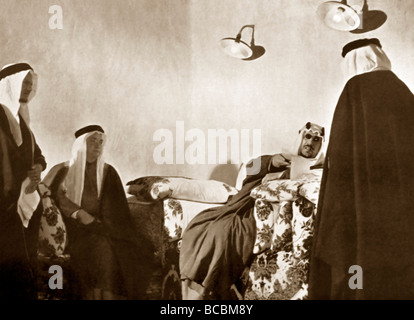Saudi Arabien aus Brunnen von Ibn Sau'd - Kronprinzen im Büro Al-riyadh Stockfoto