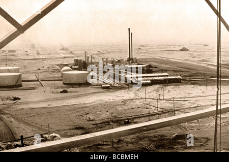 Saudi Arabien aus Brunnen von Ibn Sau'd - arabischen Amerika Oil Co Stabilisierung Einheit Dahran Stockfoto