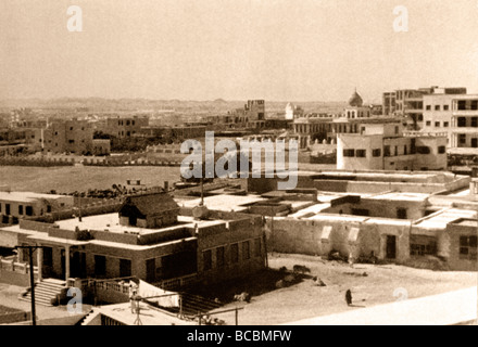 Saudi Arabien Verlaufsansicht von Djedda aus Brunnen von Ibn Sa'ud Stockfoto