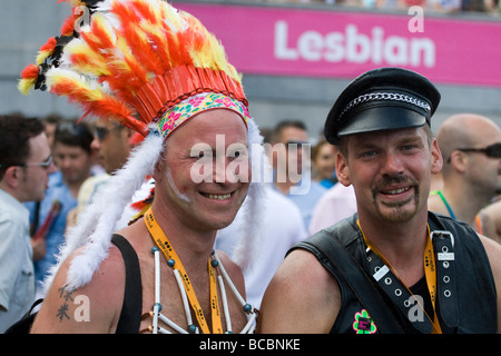 Die jährliche Gay Pride Parade in London 4. Juli 2009, England, UK Stockfoto