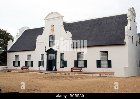 Eine traditionelle Kap-holländischen Gehöft auf einem Weingut namens Buitenverwachting in Constantia, Kapstadt, Südafrika Stockfoto