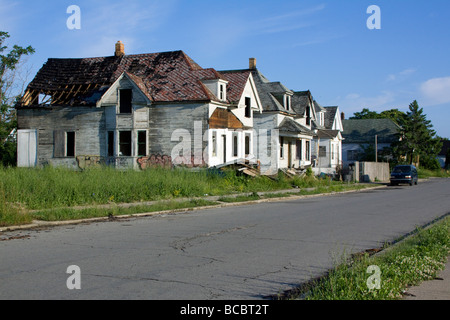 Freie Wohnungen Westseite des Detroit Michigan USA Stockfoto