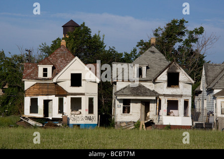 Freie Wohnungen Westseite des Detroit Michigan USA Stockfoto