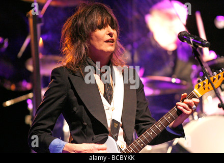 CHRISSIE HYNDE von den Pretenders durchführen im Wiltern Theatre, Los Angeles, am 10. März 2009 Stockfoto