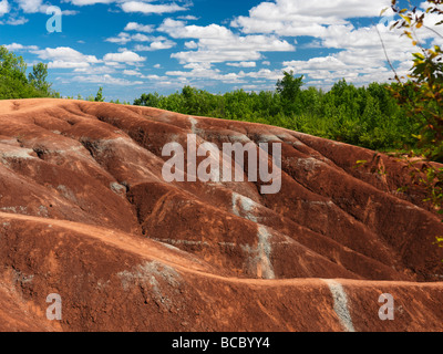 Cheltenham Badlands Ontario Kanada Sommer malerische Stockfoto