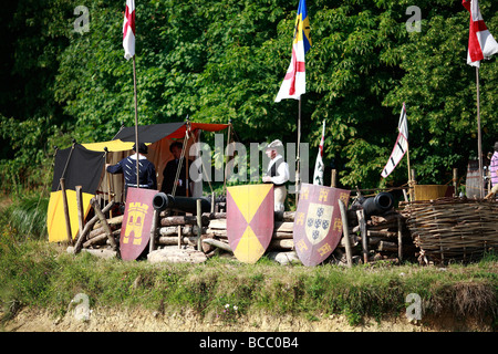 Tudor Reenactment Tag am Kentwell Hall Suffolk Stockfoto