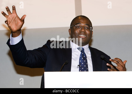 David Lammy MP Minister (Hochschul- und geistiges Eigentum), Ministerium für Wirtschaft, Innovation & Fähigkeiten Stockfoto