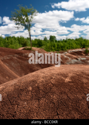 Cheltenham Badlands Ontario Kanada Sommer malerische Stockfoto